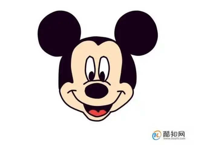 米奇头三个圆简笔画