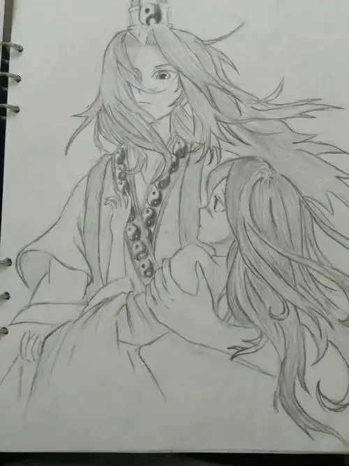 狐妖小红娘同人线稿东方月初涂山红红图东方月初正脸简笔画白月初简