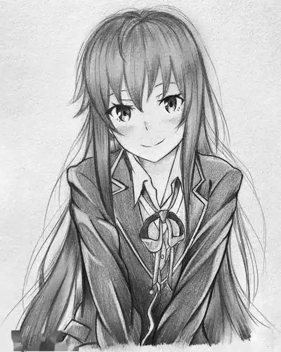 素描动漫手绘满足了我二次元的幻想