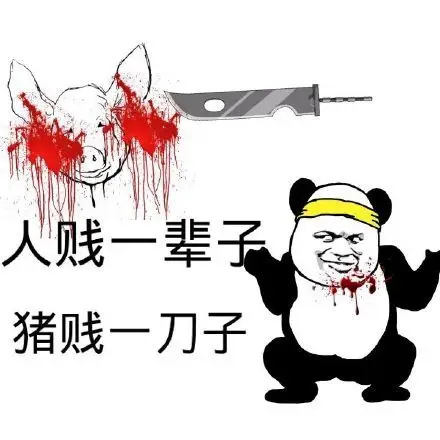 人贱一辈子,猪贱一刀子_人贱_猪贱_刀子表情