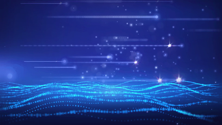 蓝色粒子光线动画gif