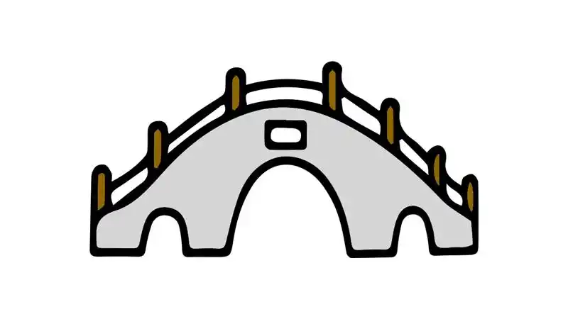 小桥简笔画怎么画小桥简笔画画法