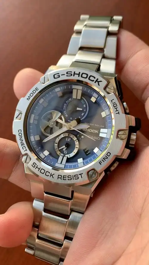 卡西欧蓝天使钢铁之心gstb100