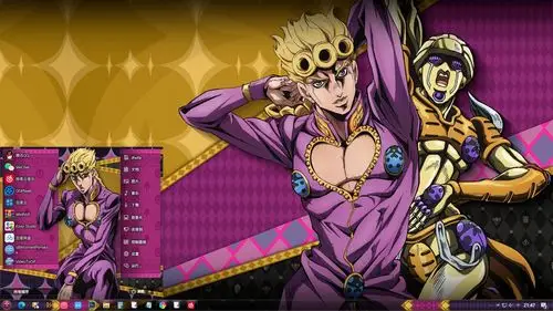 jojo的奇妙冒险乔鲁诺乔巴纳win10主题