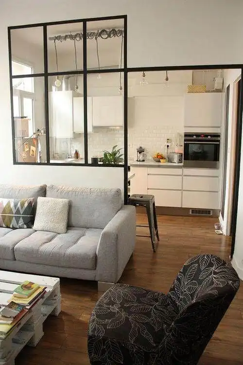 客厅和厨房之间还有这么多种隔断设计,快来看看哪款是你的菜!