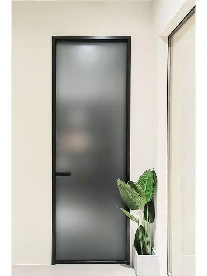 黑玻卫生间门,你爱吗7515 94这款门为平外内开阅界系列玻璃门