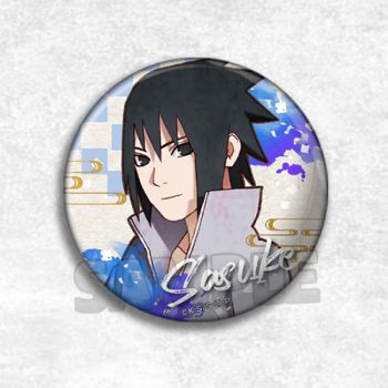 粉童火影周边吧唧 火影忍者动漫徽章复古风格胸章二次元周边吧唧佐助