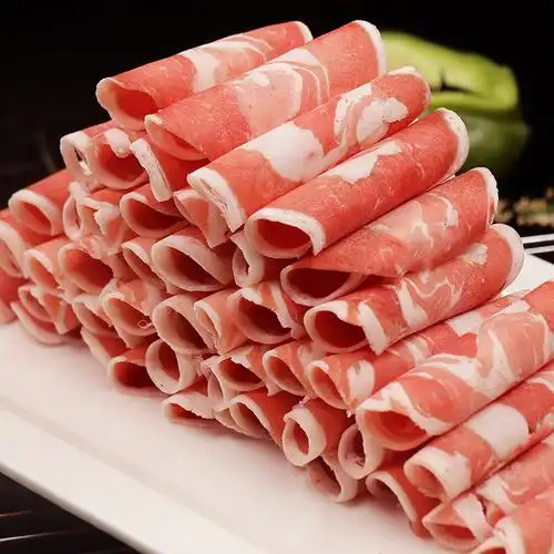 肉卷火锅食材涮羊肉内蒙古新鲜冷冻庄园羊肉卷