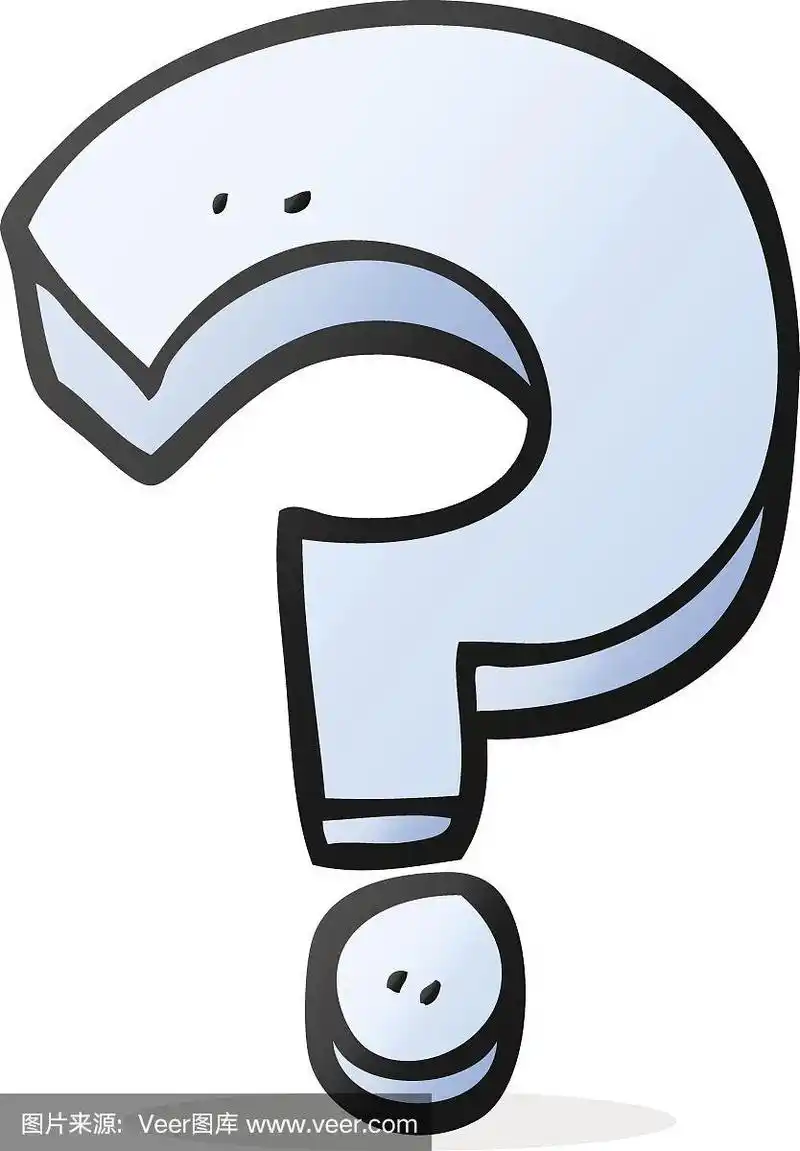卡通,问号,乱画,可爱的,绘画插图