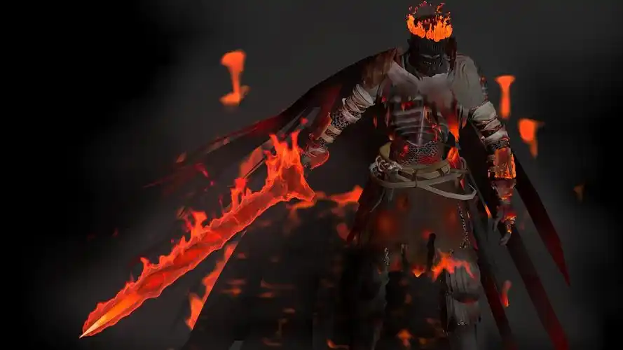 黑魂薪王化身|纯艺术|绘画|边缘的人 - 原创作品 - 站酷 (zcool)