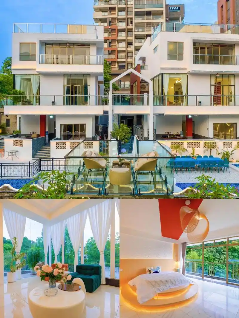 从化轻奢泳池别墅,7房12床.【梦中露台】-法式轻奢设计打 - 抖音