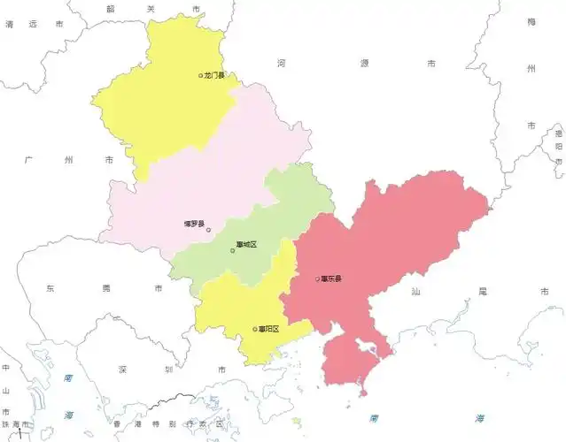 广东省惠州市行政区划 惠州市区划代码和面积-叶子西西排行榜