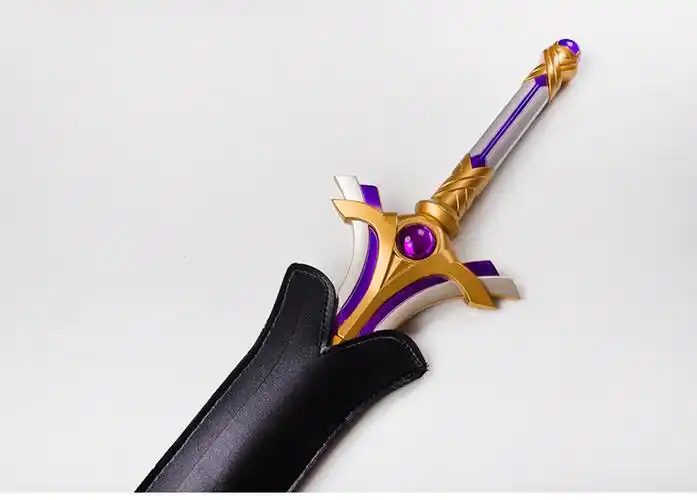 刀剑神域武器亚丝娜闪耀星光闪烁之光白剑黑剑cos道具周边未开刃