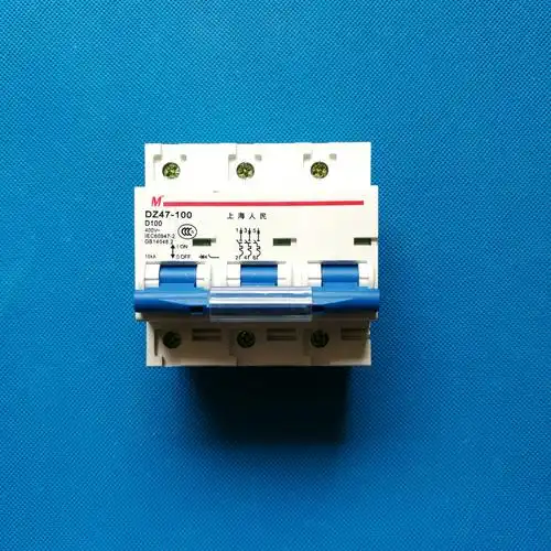 上海人民dz47-3p/100a空气开关断路器1p2p3p4p断路器