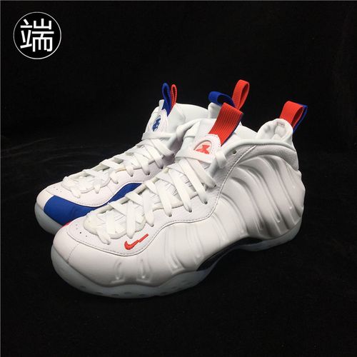 nike air foamposite one "usa鸳鸯阴阳美国喷泡篮球鞋aa3963-102