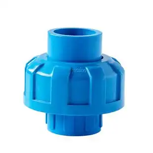 百盛pvc活接pvc管活接头由令配件快速接头水族鱼缸管件蓝色灰色白