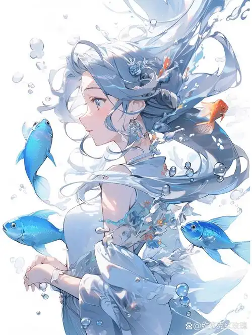 壁纸分享|十二星座系列|双鱼座女孩 双鱼座温柔善良,浪漫,集十二星座