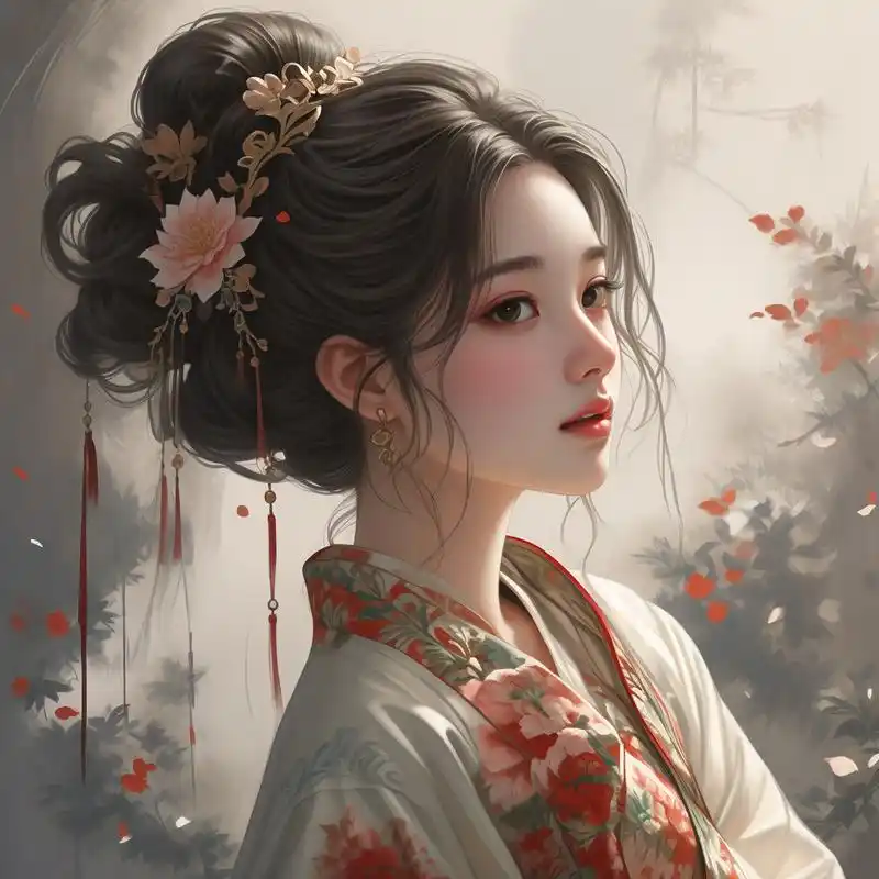 超级稀有的古风女生头像93