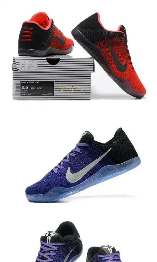 耐克科比11代篮球鞋中国行黑金科11黑金巴塞罗那全明星红马战靴