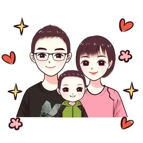 朋友圈头像,幸福一家三口头像,简单却很温暖_家庭