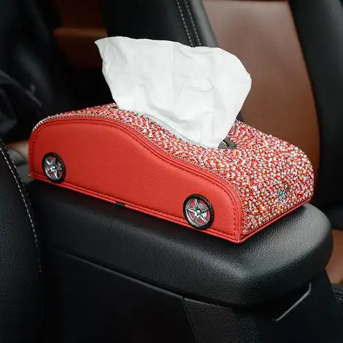 敬平车载纸巾盒抽创意车可爱车内用品汽车抽纸盒临时停车牌车用纸抽盒