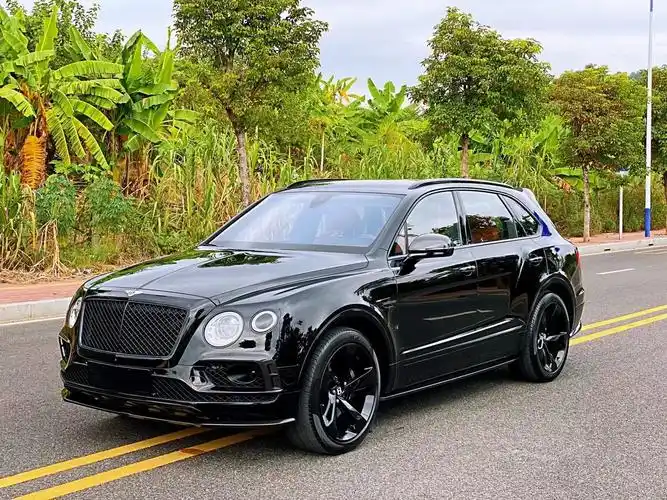 宾利添越suv改装w12碳纤维小包围前唇后唇尾翼后视镜壳风刀升级套件