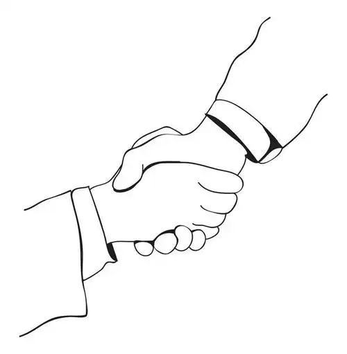 手,无人,伙伴,朋友,握手,摸,竖图,俯视,黑白,插画,室内,特写,白天