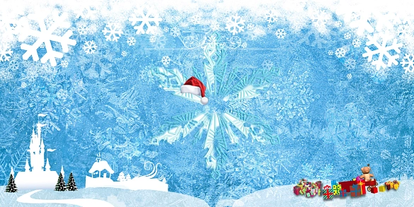 滑雪节旅游冬季冰雪卡通海报