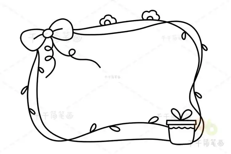 教你画植物边框简笔画