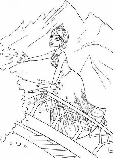 小公主简笔画安娜