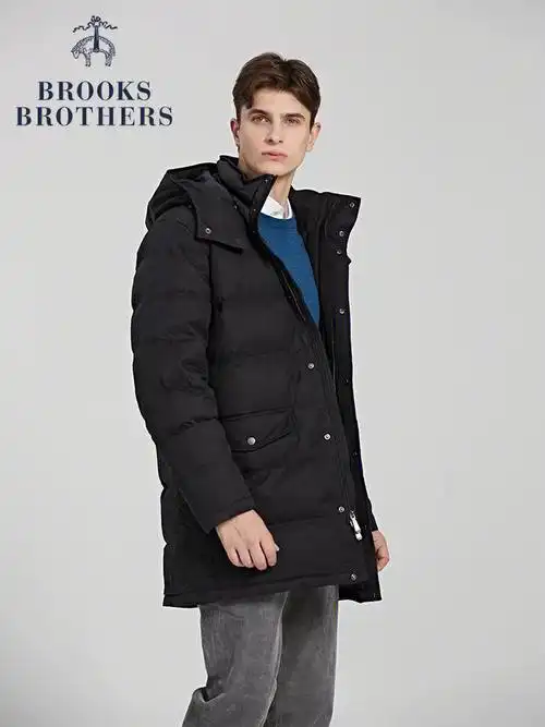 brooksbrothers布克兄弟男士中长款羽绒服