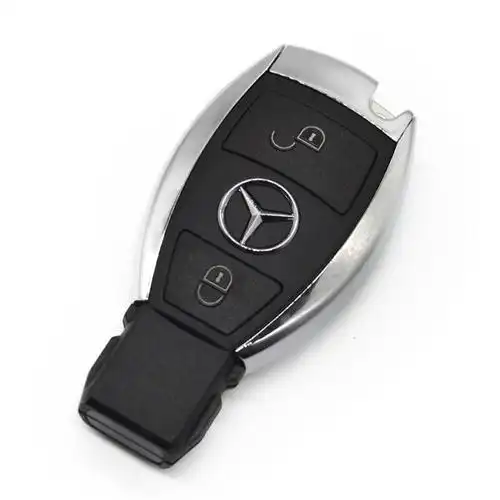 奔驰两键钥匙壳送电池奔驰c级s级e级bga智能钥匙替换外壳2键3键4键