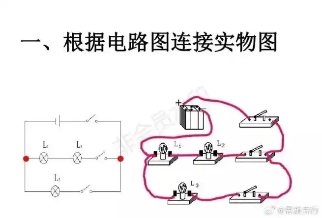 初中物理电路图,实物图画法专项练习题(上)