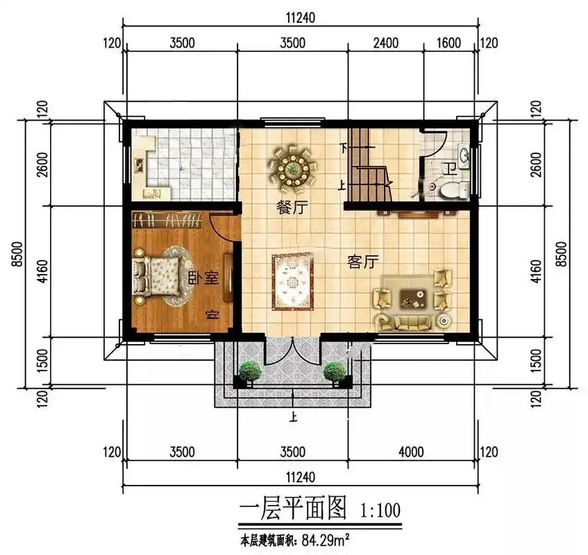 别墅设计-乡村房子设计图-农村自建房设计图-轩鼎房屋图纸网