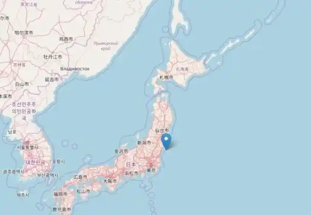 日本福岛县近海5.9级地震