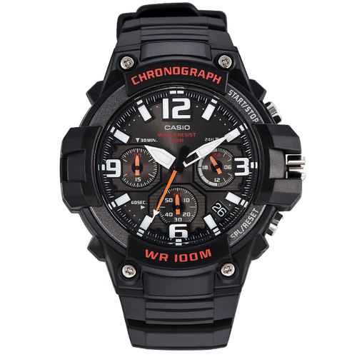 卡西欧(casio)手表  时尚休闲运动防水男士石英表 mcw-100h-1a