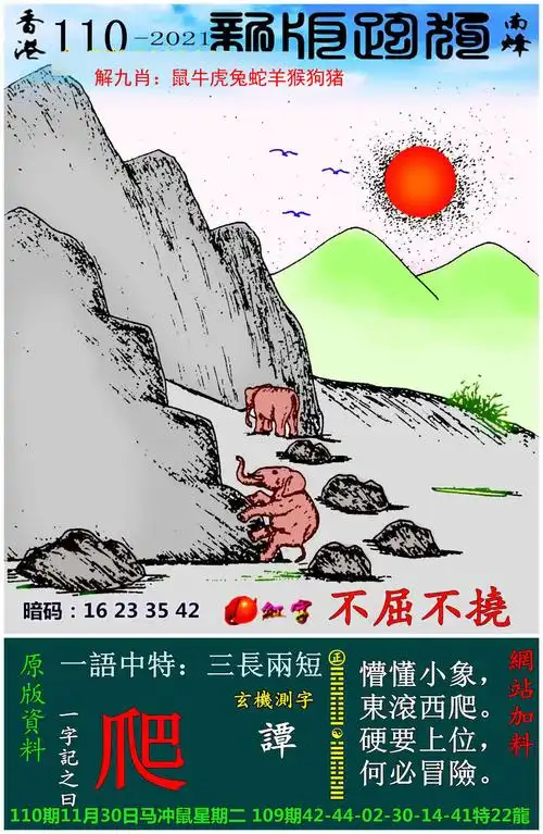 (110期)本站最新精解跑狗 110期澳门跑狗一字记之曰:【爬】  懵懂小象