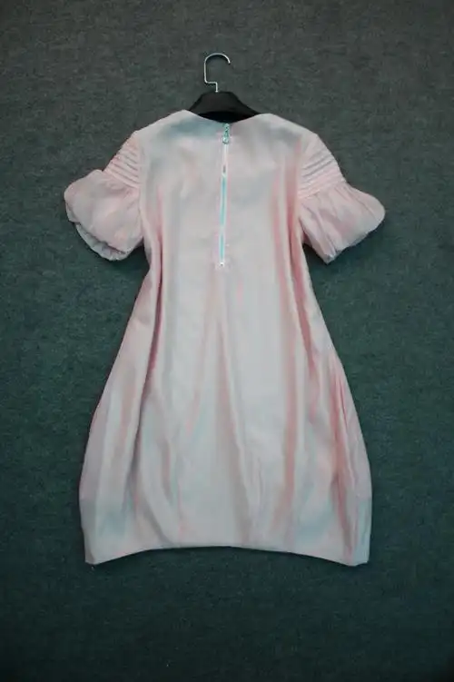 欧美女装外贸服装原单尾货批发代理欧洲站 2014夏 化纤钉珠连衣裙