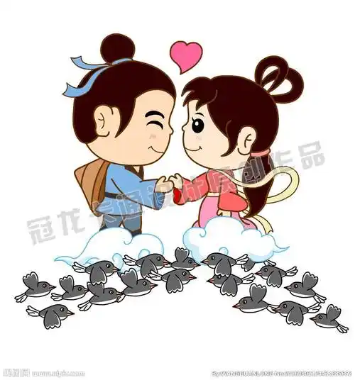 牛郎织女简笔画 牛郎织女简笔画 漂亮