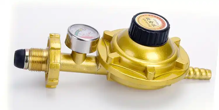 宇旗阀门 家用煤气灶液化气减压阀调压阀煤气罐低压阀双嘴带表加厚爆