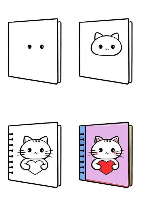 📒本子封面简笔画可爱✨