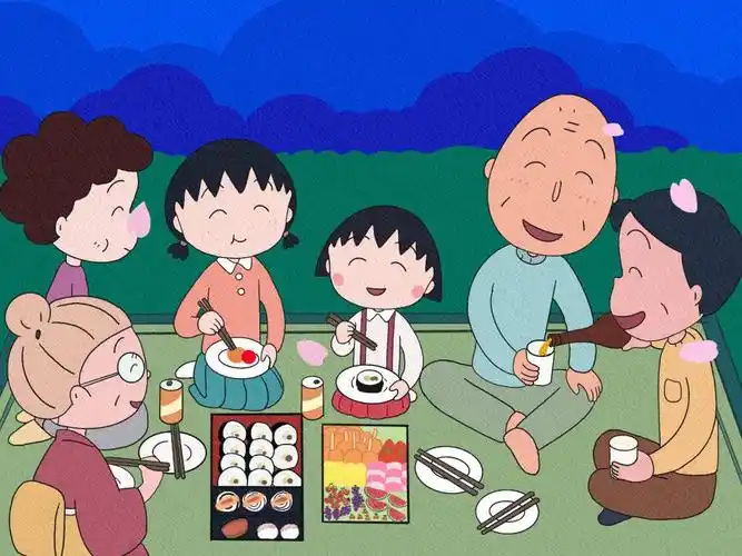 求樱桃小丸子背景图