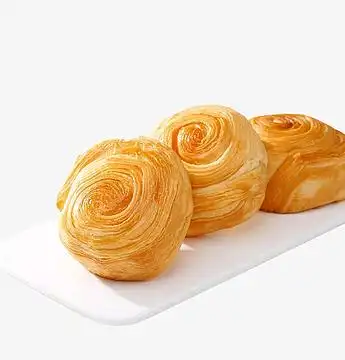 甜品面包片美食手绘图(1500x1500)psdpng黄色芒果奶油菠萝包手绘插