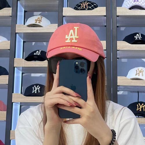 韩国mlb帽子2022新款正品ny刺绣like涂鸦运动帽