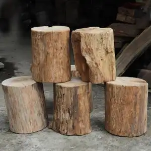 木墩子树桩香樟树木墩凳实木圆木墩原木木墩凳子樟木底座道具装饰