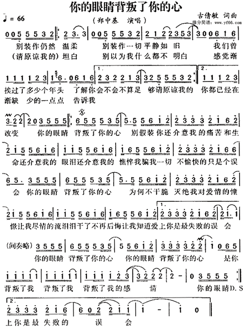 你的眼睛背叛你的心