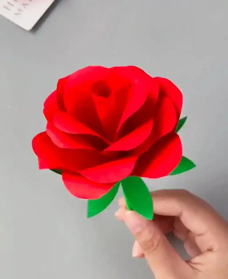 简单玫瑰花制作#图文伙伴计划 #亲子手工 ##简单易学 #幼 - 抖音