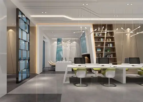 办公室装修设计效果图片 中式风格办公室装修实景图片 900平米