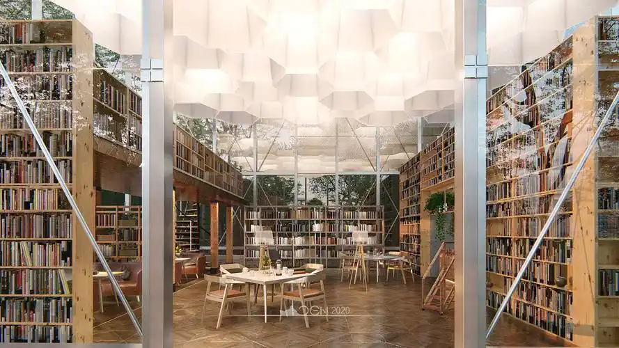 0 昆明  |  概念设计师 lumion9渲染~~一直在想,要是能有这样一个书吧