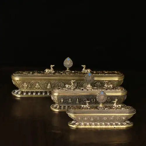 圆通佛具宗教用品合金卧香炉佛堂供具卧炉薰香炉